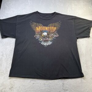 VTG Kerusso Isaiah 40:31 Christian Shirt XXL Motorcycle Biker Wing Jesus Tee